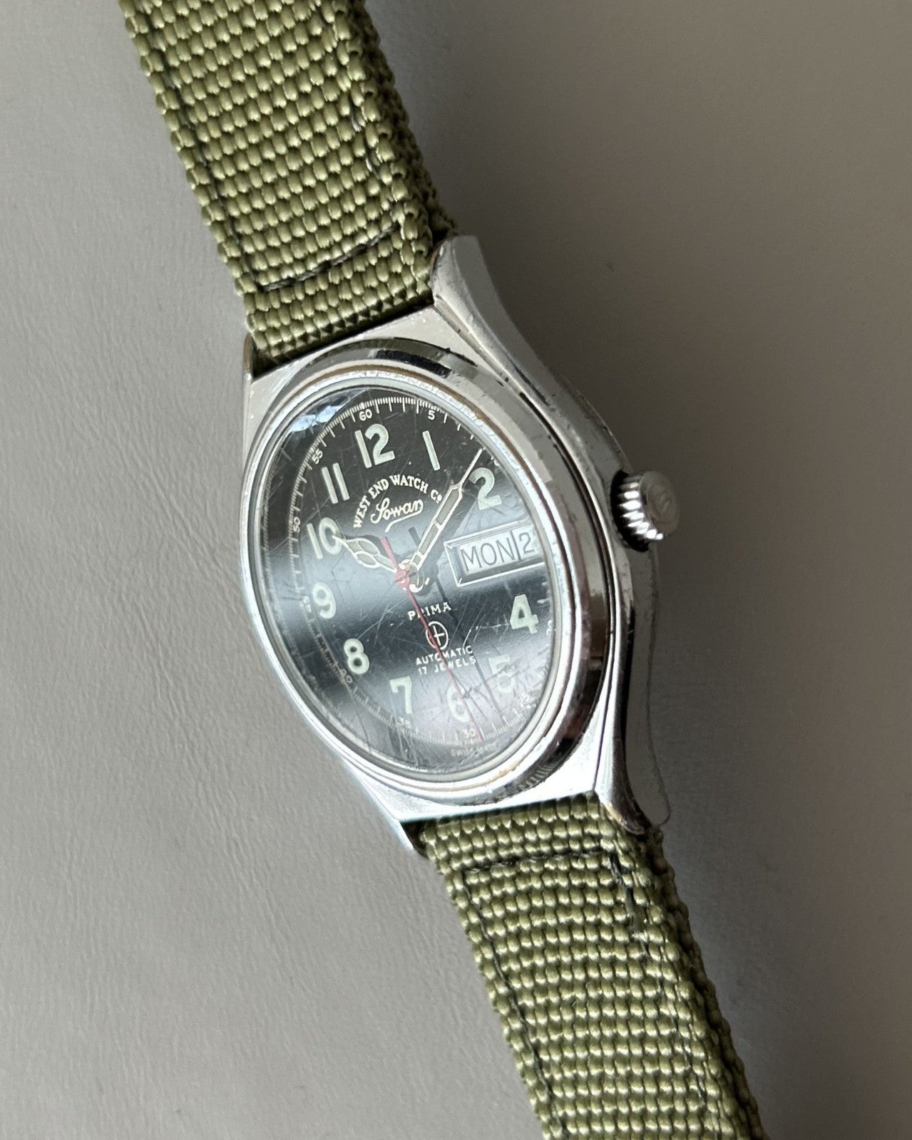 West End Sowar 17J Automatic 34mm Vintage Men’s Watch Swiss image 3
