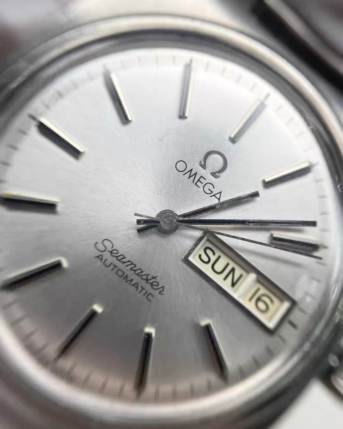 Omega Seamaster 166.0216 Day-Date Cal. 1020 35mm Automatic Watch Swiss Made image 12