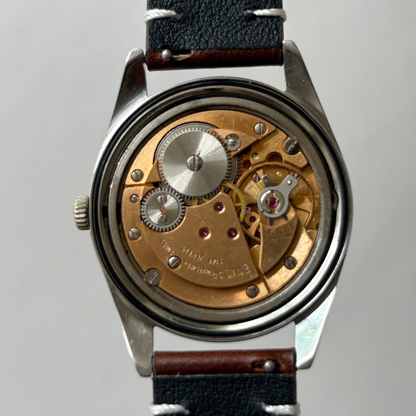 Vintage Enicar Ocean Pearl AR1140 17 Jewels Manual Wind Men’s Watch Swiss archive image 5