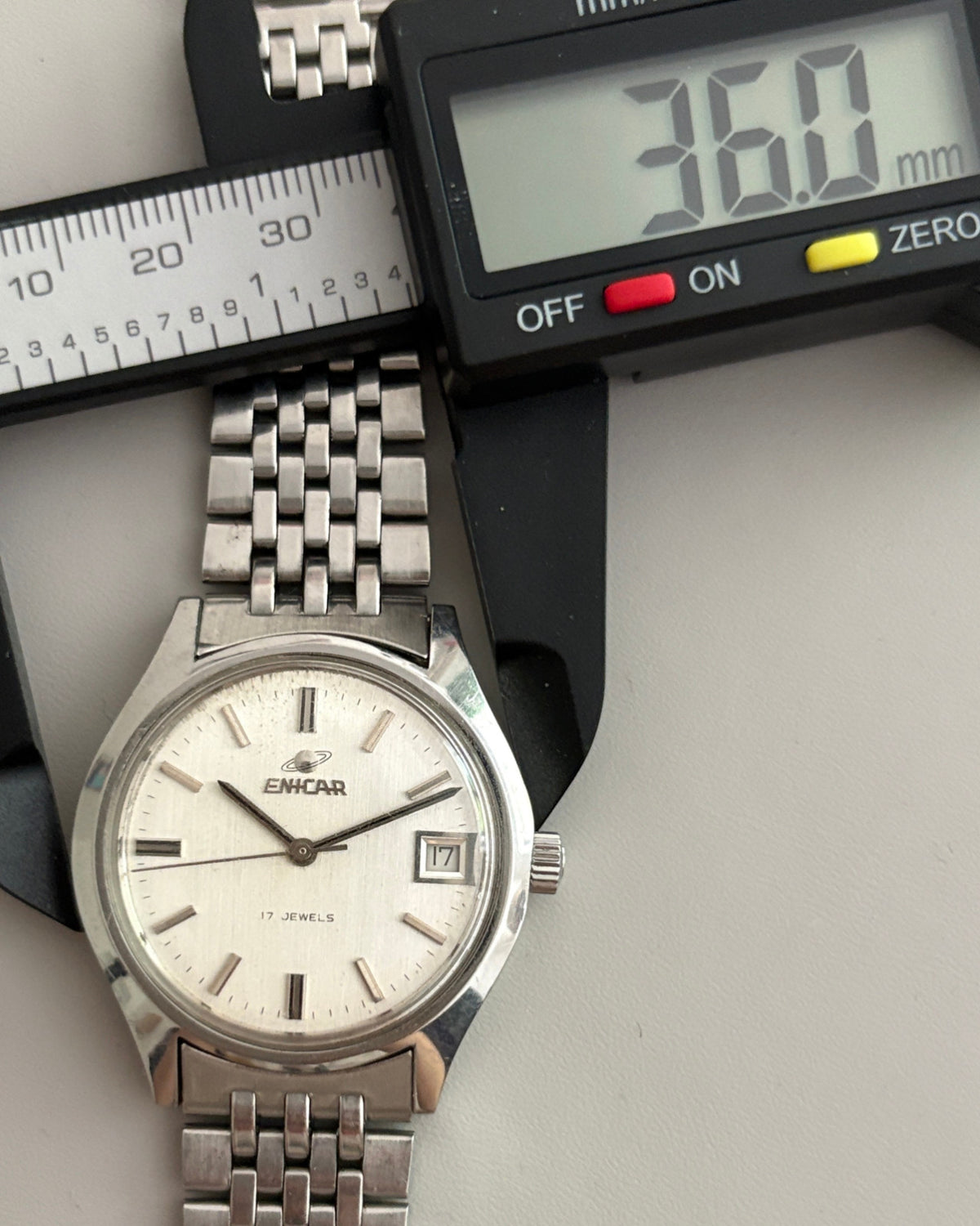 Enicar Ocean Pearl 2161-25-06 36mm Manual Wind Men’s Watch 1970s image 15