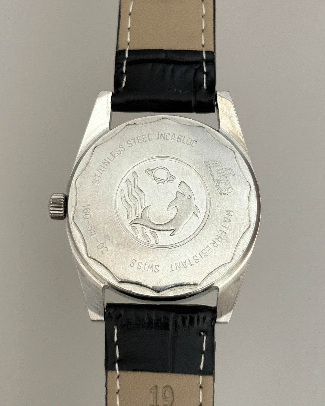 Enicar Star Jewels AR160 White Dial 17J Hand-Wind Men’s Watch Swiss image 8