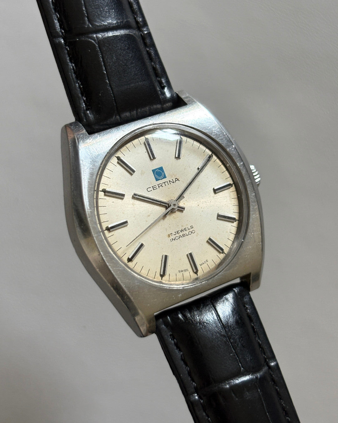 Certina 17J Manual Wind Men’s Watch Swiss Made 1970s Vintage image 3