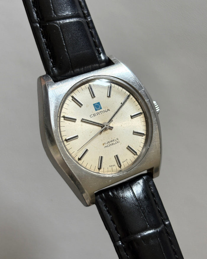 Certina 17J Manual Wind Men’s Watch Swiss Made 1970s Vintage image 3