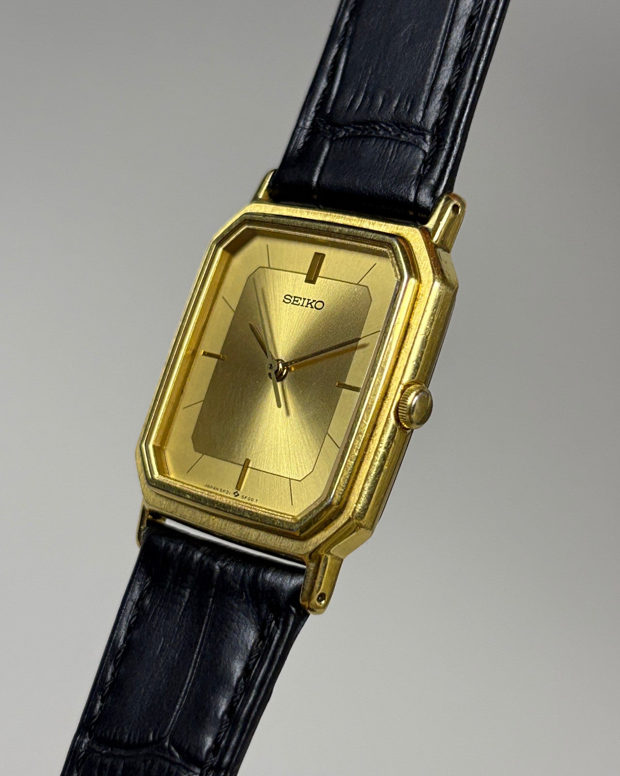 Seiko Chariot 5P31-5D70 Gold Tank Quartz Men’s Watch 1989 Japan image 4