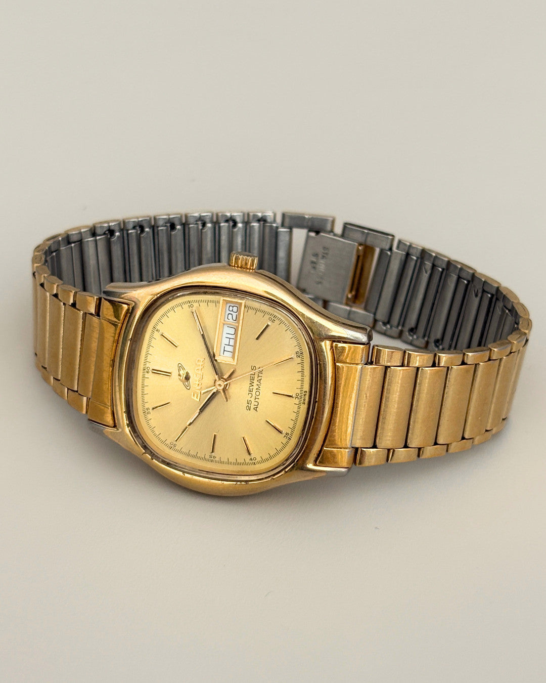 Enicar Ocean Pearl TV Case Day Date 25J Automatic Men’s Watch 1970s Swiss image 17
