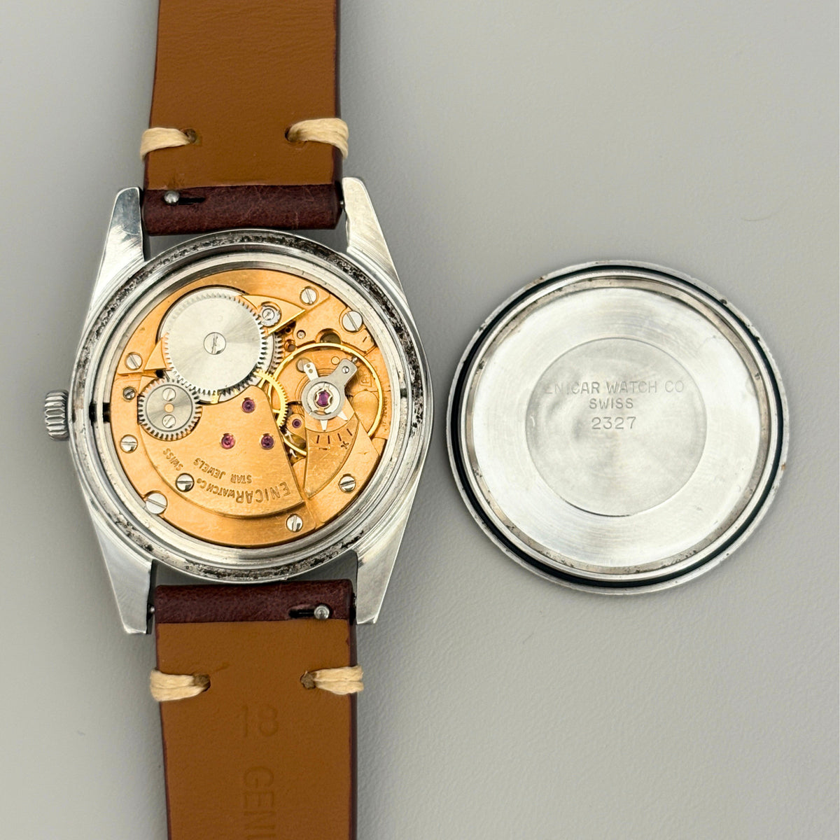 Enicar Ocean Pearl AR1141 Date 17J Manual Wind Men’s Watch Swiss image 12
