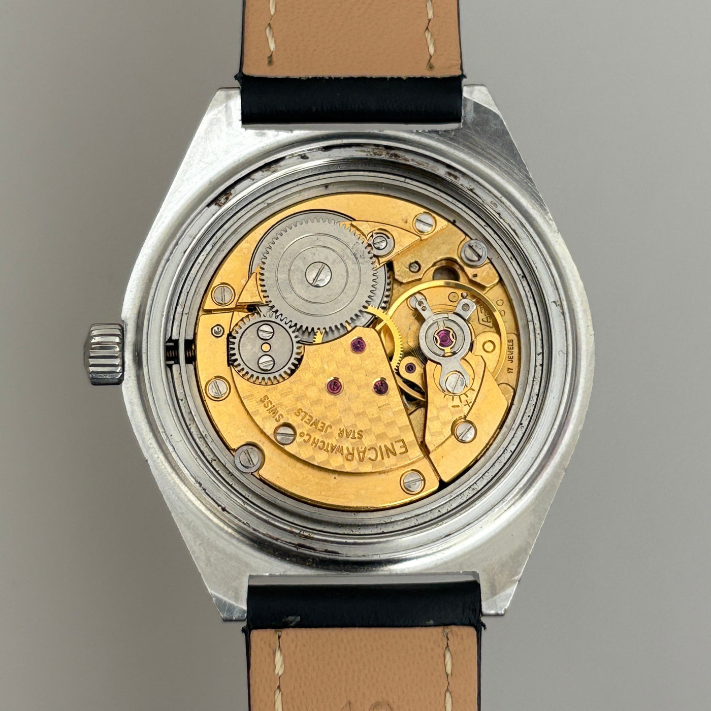 Enicar Ocean Pearl AR160 17J Manual Wind Men’s Watch Swiss Vintage image 10