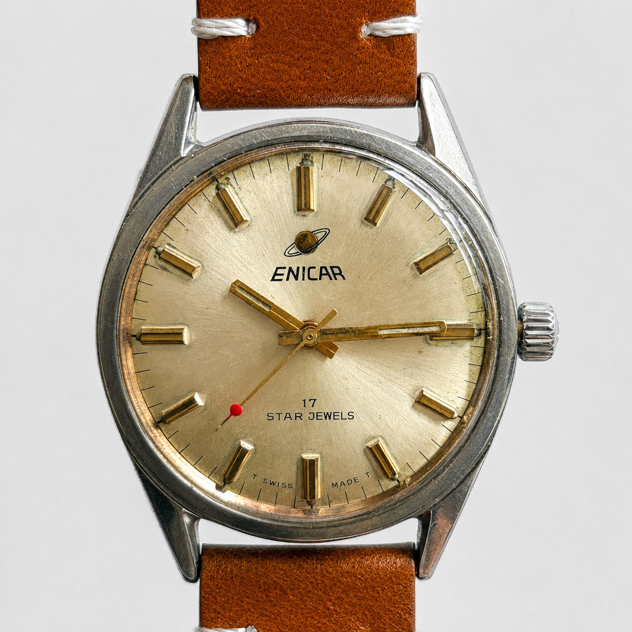 Enicar Ocean Pearl AR160 17J Men’s Watch Swiss Made Vintage image 2