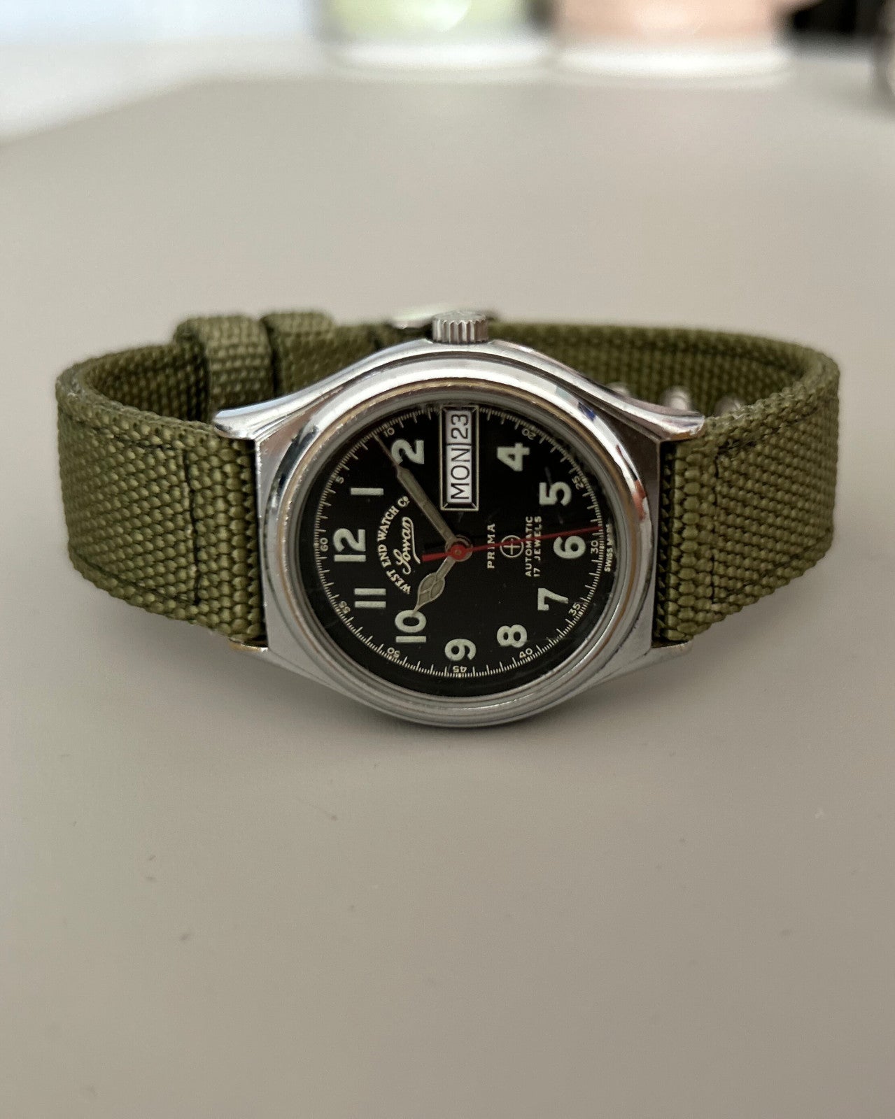 West End Sowar 17J Automatic 34mm Vintage Men’s Watch Swiss image 10