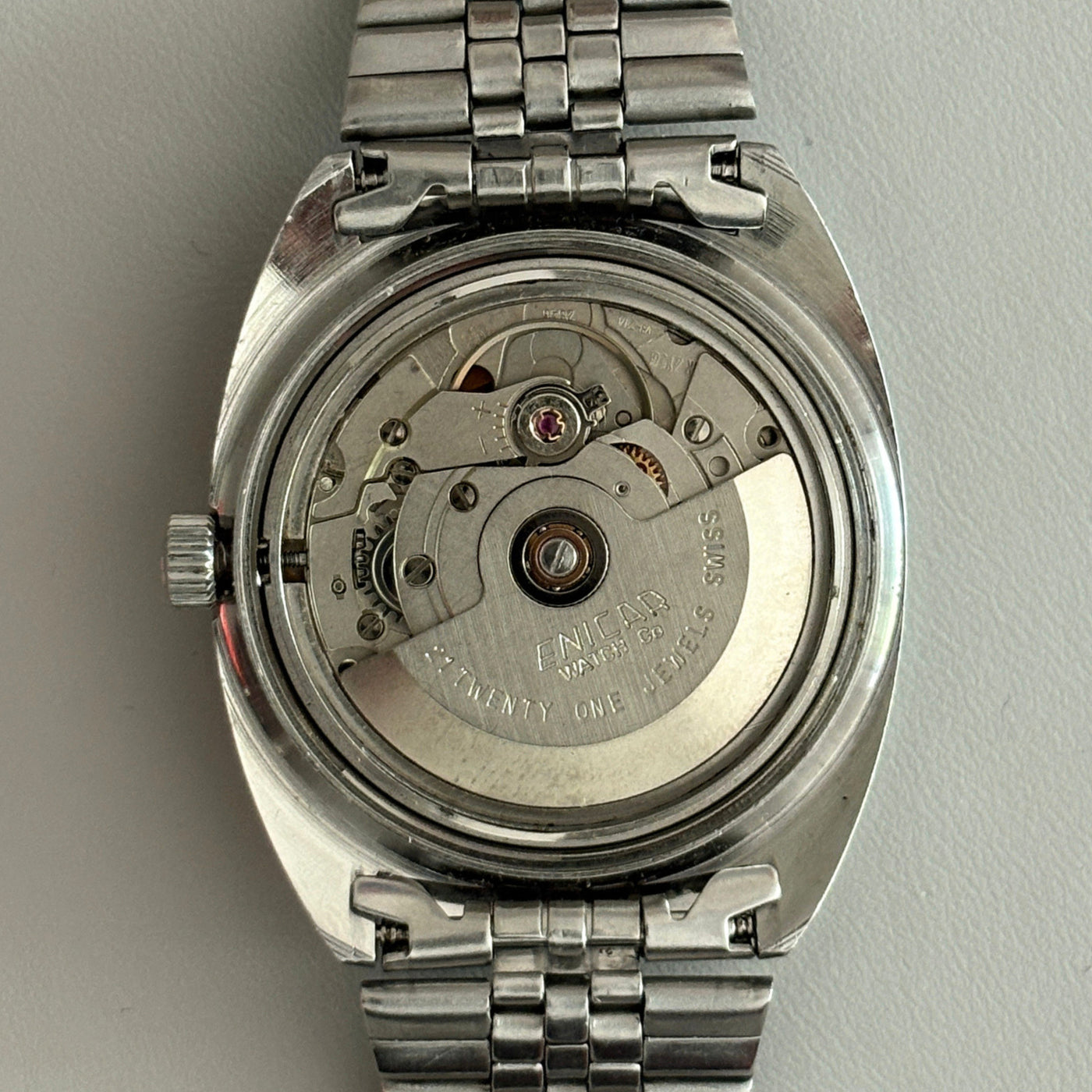 Vintage Enicar Ocean Pearl AR-2158 Automatic Day Date 21J Swiss Men’s Watch archive image 5