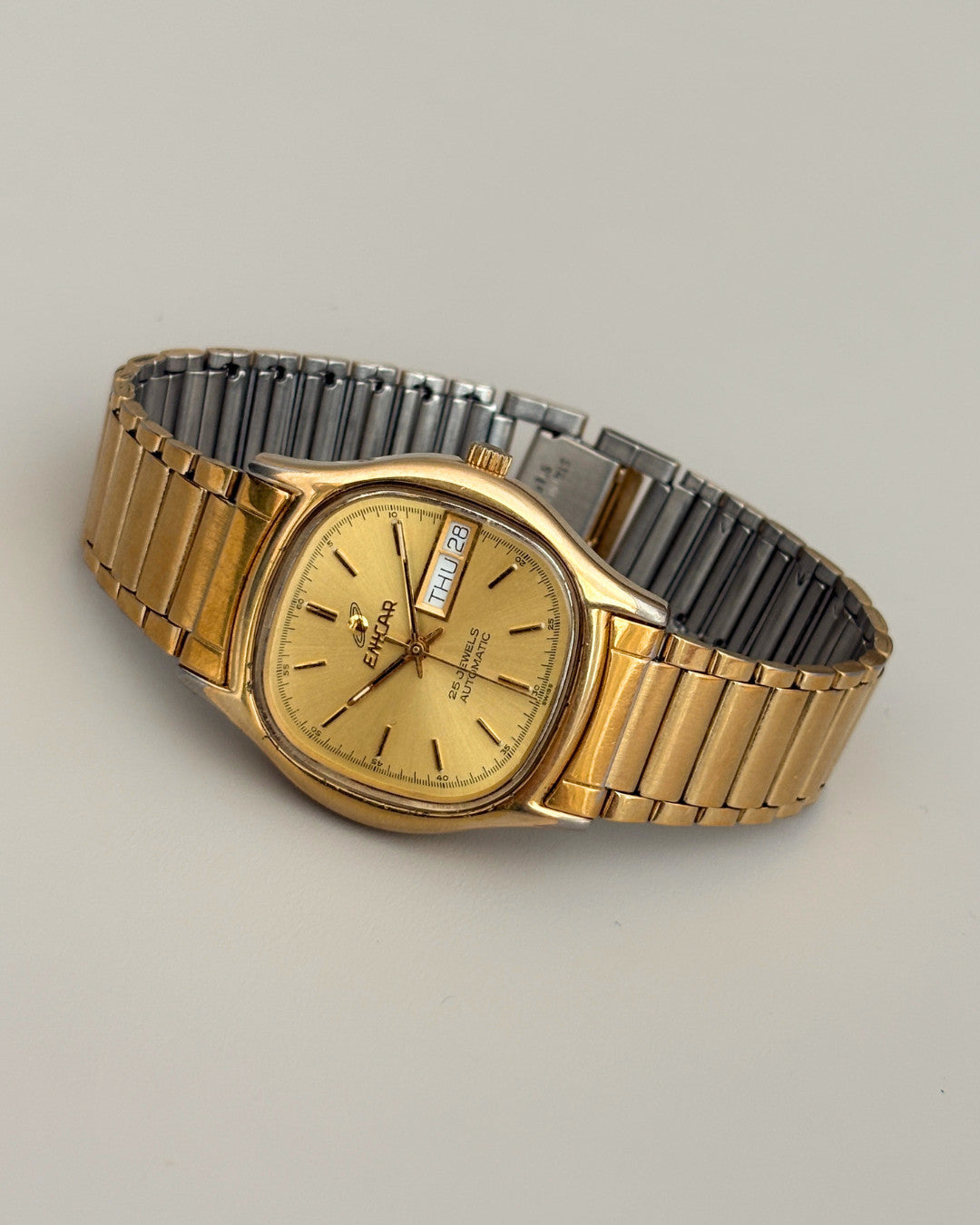 Enicar Ocean Pearl TV Case Day Date 25J Automatic Men’s Watch 1970s Swiss image 20