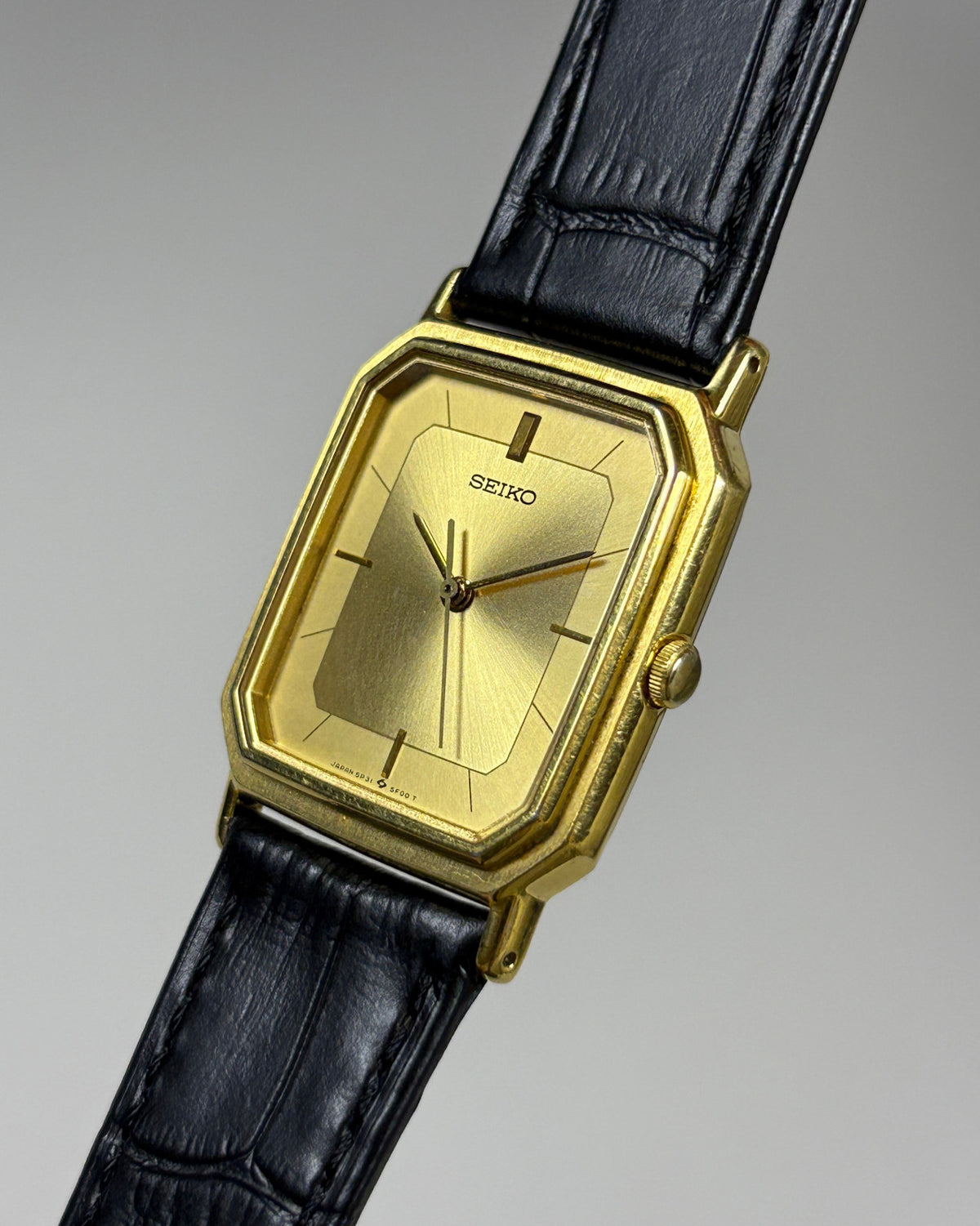 Seiko Chariot 5P31-5D70 Gold Tank Quartz Men’s Watch 1989 Japan image 5