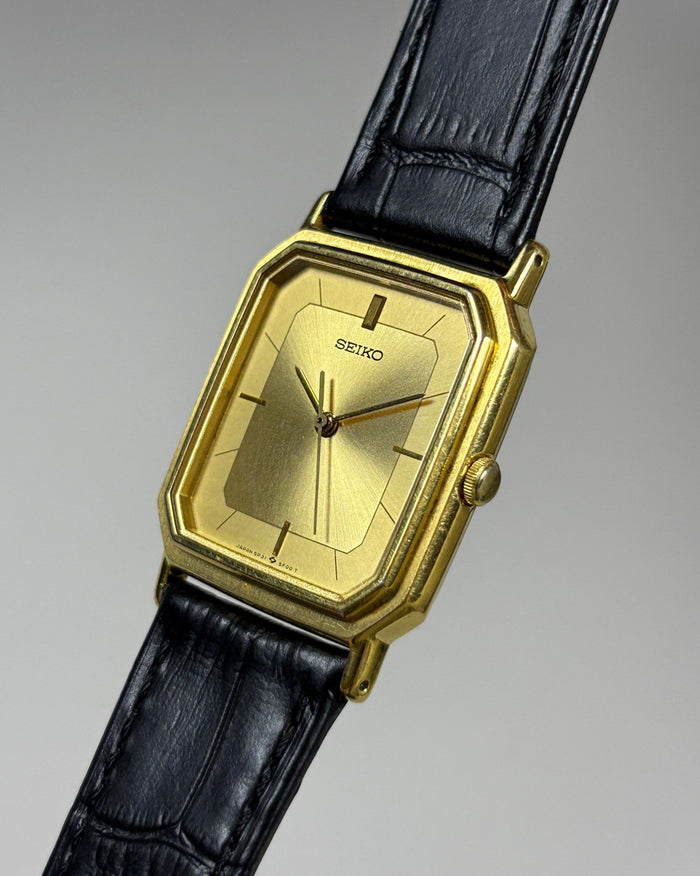 Seiko Chariot 5P31-5D70 Gold Tank Quartz Men’s Watch 1989 Japan image 5