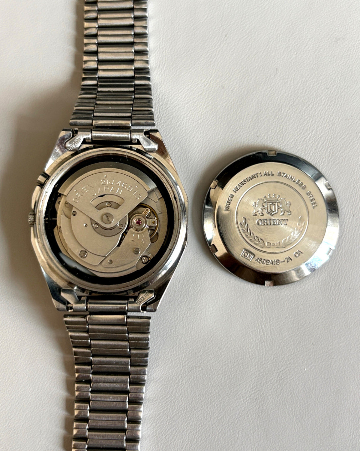 Orient AAA Crystal Golden Dial 21J Automatic Vintage Watch 1970s image 11